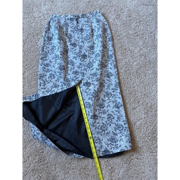 VTG Harve Benard 100% Linen Size 6 Women's Maxi Skirt Fairy Grunge 90s Floral - Picture 6 of 6